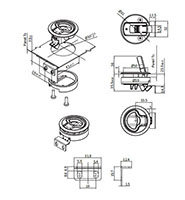 Circular Slam Latches - 2