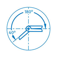 15.0 Millimeter (mm) Dimension A1 Left Hand Plastic Combi Hinge - 3