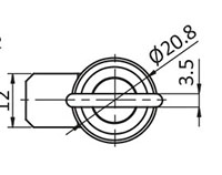 25.4 to 28.6 Millimeter (mm) H Grip Range Knob Style Cylinder Small Compression Latch