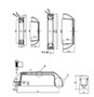 122.0 Millimeter (mm) Length Polyamide (PA6GF30) U Shape Handle - 2