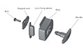 Heating, Ventilation, and Air Conditioning (HVAC) Lock T Handles - 3