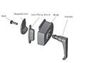 Heating, Ventilation, and Air Conditioning (HVAC) Lock L Handles - 3