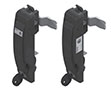 Cam Control Cylinder Lock Lever Handles - 3