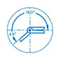 15.0 Millimeter (mm) Dimension A1 Left Hand Plastic Combi Hinge - 3