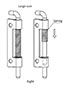Large Right Door Spring Loaded Concealed Hinge - 3
