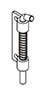 Screw On Version Left Door Spring Loaded Concealed Hinge