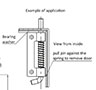 Spring Loaded Concealed Hinges - Example of Application