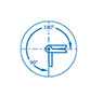 15.0 Millimeter (mm) Dimension A1 Left Hand Stainless Steel Combi Hinge - 3